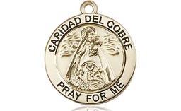 [4063GF] 14kt Gold Filled Caridad del Cobre Medal