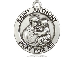 [4076SS] Sterling Silver Saint Anthony Medal
