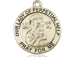 [4077GF] 14kt Gold Filled Our Lady of Perpetual Help Medal