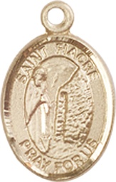 [9298GF] 14kt Gold Filled Saint Fiacre Medal