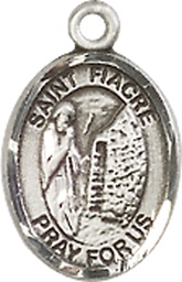 [9298SS] Sterling Silver Saint Fiacre Medal