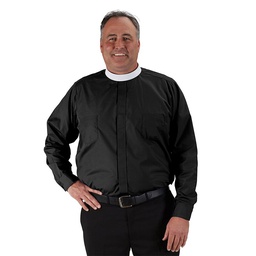 Roomey Toomey Long Sleeve Neckband Clergy Shirt