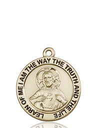 [4083KT] 14kt Gold Scapular Medal