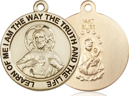 [4083KT] 14kt Gold Scapular Medal