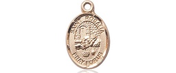 [9309GF] 14kt Gold Filled Saint Rosalia Medal