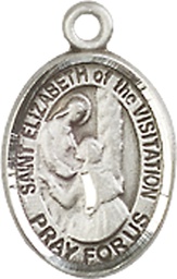 [9311SS] Sterling Silver Saint Elizabeth of the Visitation Medal