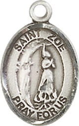 [9314SS] Sterling Silver Saint Zoe of Rome Medal