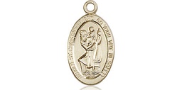[4122CGF] 14kt Gold Filled Saint Christopher Medal