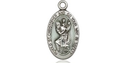 [4122ECSS] Sterling Silver Saint Christopher Medal