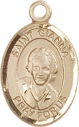 [9322GF] 14kt Gold Filled Saint Gianna Medal