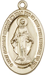 [4123MGF] 14kt Gold Filled Miraculous Medal