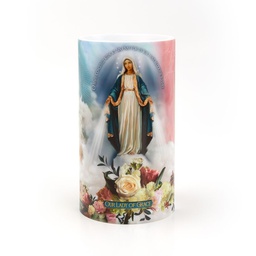 [C-4711] LED Candle 4x7 Our Ladies LOG/FAT/GUAD