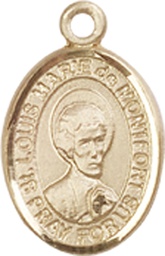 [9330GF] 14kt Gold Filled Saint Louis Marie de Montfort Medal