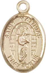 [9331GF] 14kt Gold Filled Saint Matthias the Apostle Medal