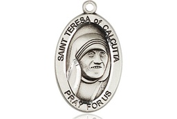 [4123TCSS] Sterling Silver Saint Teresa of Calcutta Medal
