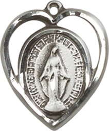 [4125SSY] Sterling Silver Miraculous Medal - With Box
