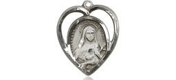 [4130SS] Sterling Silver Saint Theresa Medal