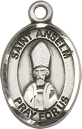 [9342SS] Sterling Silver Saint Anselm of Canterbury Medal