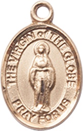 [9345GF] 14kt Gold Filled Virgin of the Globe Medal