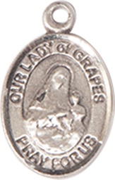 [9347SS] Sterling Silver Our Lady of Grapes Medal