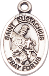 [9356SS] Sterling Silver Saint Eustachius Medal