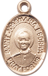 [9362GF] 14kt Gold Filled Saint Josemaria Escriva Medal