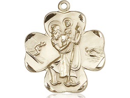 [4136GF] 14kt Gold Filled Saint Christopher Medal