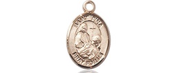 [9364GF] 14kt Gold Filled Saint Fina Medal