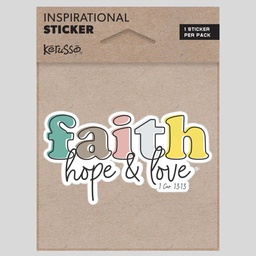 [STCK153] Sticker – Faith Hope Love