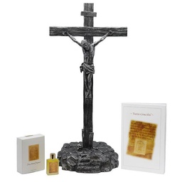 [TCLHSSS] Turin Crucifix, Hardcover Book, and Holy Shroud Fragrence