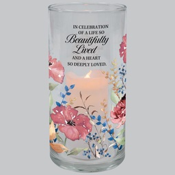 [26941] &quot;Beautifully Lived&quot; Hurricane Candle