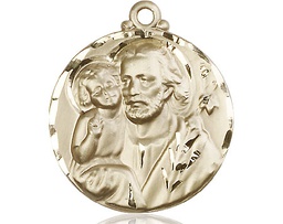 [4141GF] 14kt Gold Filled Saint Joseph Medal