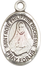 [9371SS] Sterling Silver Saint Rose Philippine Medal