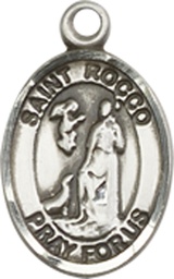 [9377SS] Sterling Silver Saint Rocco Medal