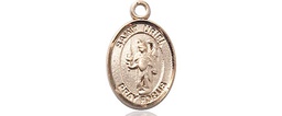 [9378GF] 14kt Gold Filled Saint Uriel the Archangel Medal