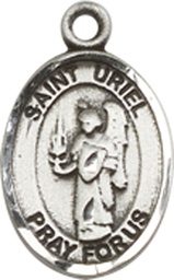 [9378SS] Sterling Silver Saint Uriel the Archangel Medal