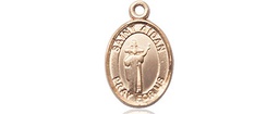 [9381GF] 14kt Gold Filled Saint Aidan of Lindesfarne Medal
