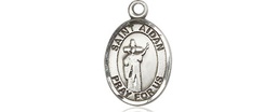 [9381SS] Sterling Silver Saint Aidan of Lindesfarne Medal