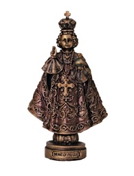 [SR-77712] Infant of Prague, lightly hand-painted cold cast bronze, 3.5&quot;