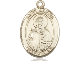 [7379KT] 14kt Gold Saint Marina Medal
