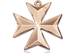 [5994KT-CV] 14kt Gold Maltese Cross Medal
