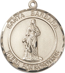 [8006RDSPKT] 14kt Gold Santa Barbara Medal