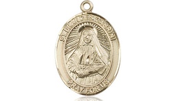 [8011KT] 14kt Gold Saint Frances Cabrini Medal