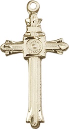 [6005KT] 14kt Gold Cross Medal