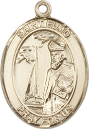 [8031KT] 14kt Gold Saint Elmo Medal