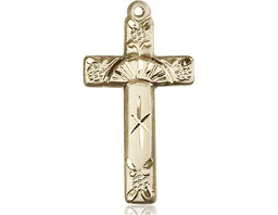 [6009KT] 14kt Gold Cross Medal