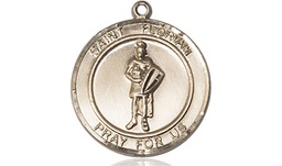 [8034RDKT] 14kt Gold Saint Florian Medal