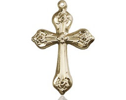 [6010KT] 14kt Gold Cross Medal