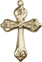 [6010KT] 14kt Gold Cross Medal