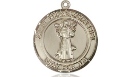 [8036RDKT] 14kt Gold Saint Francis of Assisi Medal